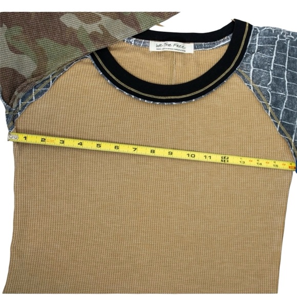 Free People Bright Side Women's Long Sleeve Thermal Top In Willow Combo Small - Picture 6 of 10